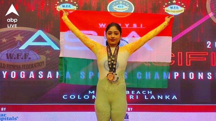 Susmita Debnath wins two medals at Asia Pacific Yoga in Sri Lanka ABP Ananda exclusive