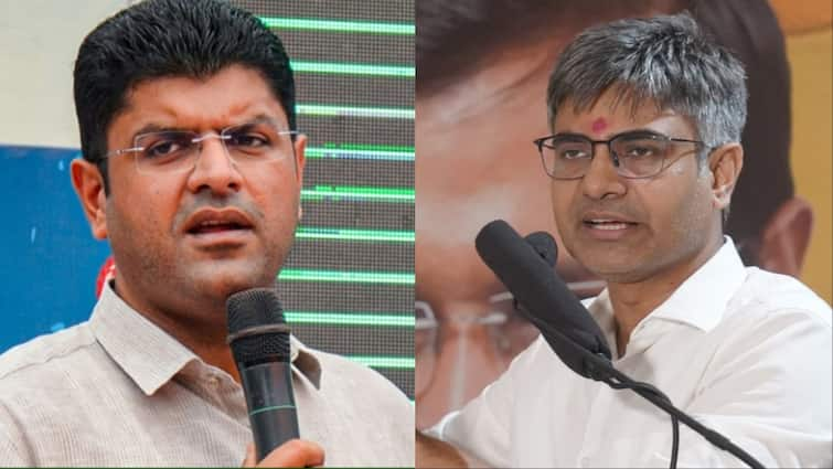 Haryana Assembly Election 2024  Aam Aadmi Party and JJP alliance Sandeep Pathak Dushyant Chautala Reaction हरियाणा में कांग्रेस और BJP की बढ़ेंगी मुश्किलें! AAP-JJP का होगा गठबंधन? संदीप पाठक और दुष्यंत चौटाला ने क्या कहा