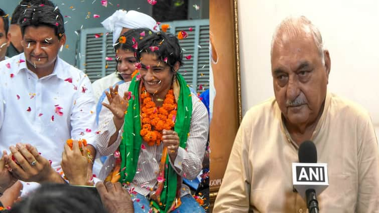 haryana congress leader bhupinder singh hooda speaks on whether vinesh phogat joining congress or not Vinesh Phogat: कांग्रेस ज्वाइन कर रही हैं विनेश फोगाट? भूपिंदर हूडा ने दिया बहुत बड़ा बयान; जानें क्या कहा