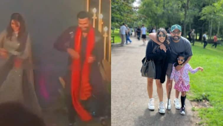 Team India Rohit Sharma dance with wife Ritika Sajdeh dance in program Watch: रोहित शर्मा ने रितिका के साथ जमकर किया डांस, क्या घर आने वाली है कोई खुशखबरी?