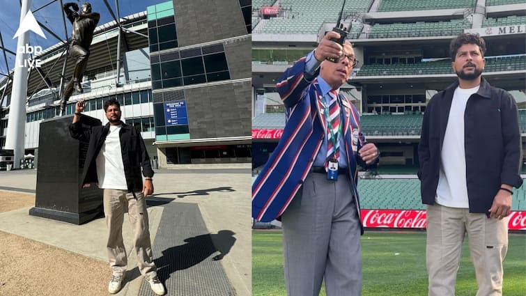 Indian Cricketer Kuldeep Yadav visits iconic MCG and Cricket Australia headquarters mourns death of Shane Warne