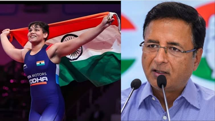 Randeep Surjewala reaction On Wrestler Mansi Lather won gold under 17 world wrestling championship 2024 वर्ल्ड कुश्ती चैंपियनशिप में मानसी लाठर के गोल्ड जीतने पर रणदीप सुरजेवाला ने दी बधाई, 'म्हारी छोरी...'