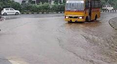 Gandhinagar Rain: ગાંધીનગરમાં ભારે પવન સાથે વરસાદ, અનેક વિસ્તારમાં ભરાયા પાણી