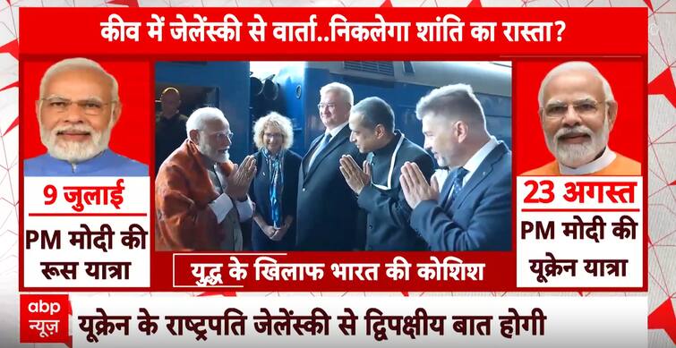 PM Modi In Ukraine: Officers Prolong Particular Welcome Upon Arrival In Kyiv – Watch Visuals | ABP Information