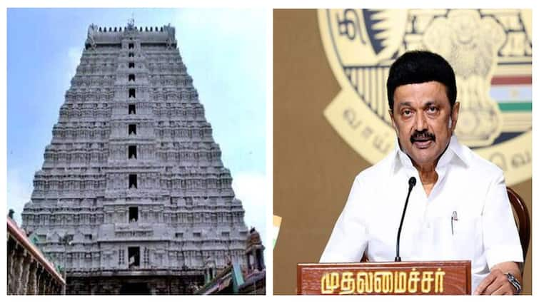 Tamilnadu CM MK Stalin list temples HR and CE works dmk government 3 last years மூன்றாண்டு திமுக ஆட்சியில் இத்தனை கோயில் பணிகளா? பட்டியலிட்ட முதலமைச்சர் மு.க.ஸ்டாலின்