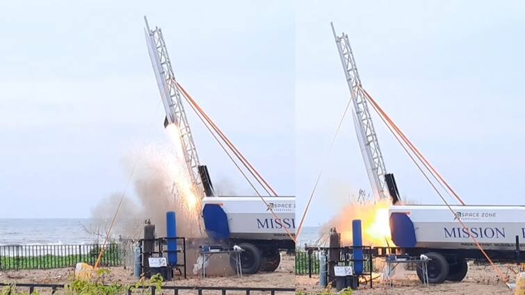 Indias first reusable hybrid rocket launched at chengalpet district near mamallapuram on today Tnn இந்தியாவில் முதல் முறை.. சாதித்த நிறுவனம்.. விண்ணில் பறந்த ராக்கெட் சிறப்பம்சங்கள் என்ன ?