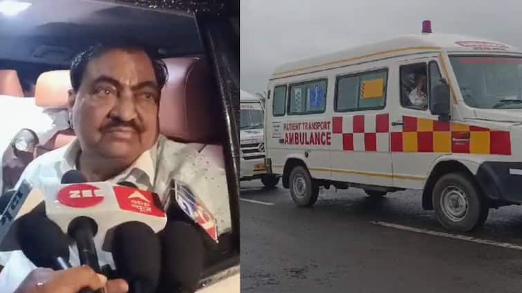 Eknath Khadse My childhood friend was lost in a bus accident in Nepal 26 ambulances left for Varangaon Marathi News Eknath Khadse : नेपाळमधील बस अपघातात माझा बालमित्र हरपला, मित्राच्या आठवणीनं नाथाभाऊ गहिवरले; वरणगावकडे 26 अँब्युलन्स रवाना