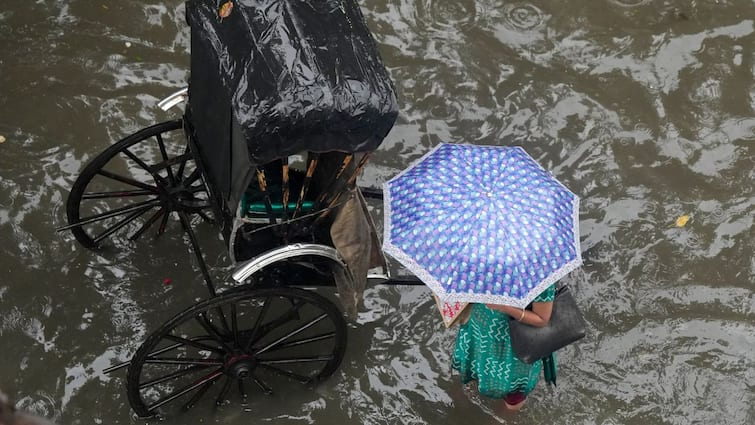 Weather Update Heavy Rainfall Prediction over south bengal including kolkata till next monday Weather Update: নিম্নচাপ ও ঘূর্ণাবর্তের জোড়া ফলা! ভারী থেকে অতি ভারী বৃষ্টির পূর্বাভাস সোমবার পর্যন্ত