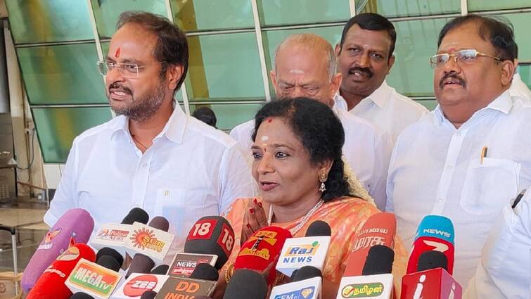 Tamilisai soundararajan Tamil Nadu side of spirituality that the government is holding a spiritual conference Murugan palani TNN அரசாங்கமே ஆன்மீக மாநாடு நடத்துவது தமிழகம் ஆன்மீகத்தின் பக்கம்தான் என்பதை காட்டுகிறது - தமிழிசை செளந்தரராஜன்