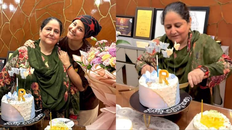 Hina Khan celebrated her mother birthday with pomp amid breast cancer treatment watch video here Watch: कैंसर का दर्द भुलाकर Hina Khan ने धूमधाम से सेलिब्रेट किया मां का बर्थडे, वीडियो देख भावुक हुए फैंस