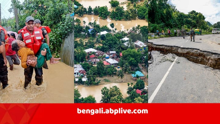 Tripura Flood Situation: কবে কাটবে বিপদ? ছবি: পিটিআই।