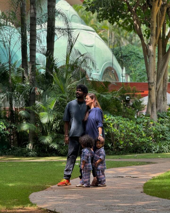 Nayanthara and Vignesh Shivan treated fans with pictures from a morning walk with their adorable kids.