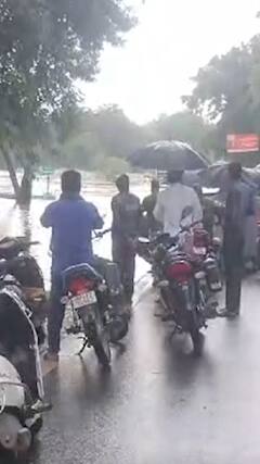 Weather News: मूसलाधार बारिश में डूब गईं पटरियां | Madhya Pradesh | ABP SHORTS