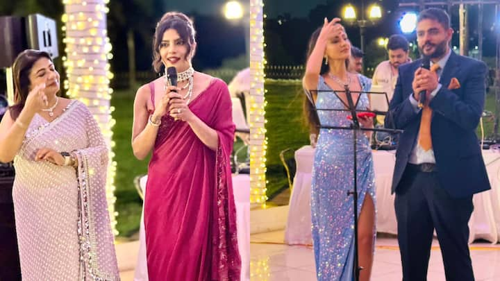 Priyanka Chopra's brother Siddharth and Neelam Upadhyaya's wedding festivities are in full swing in Mumbai. Here is a look at inside pictures from the wedding party.