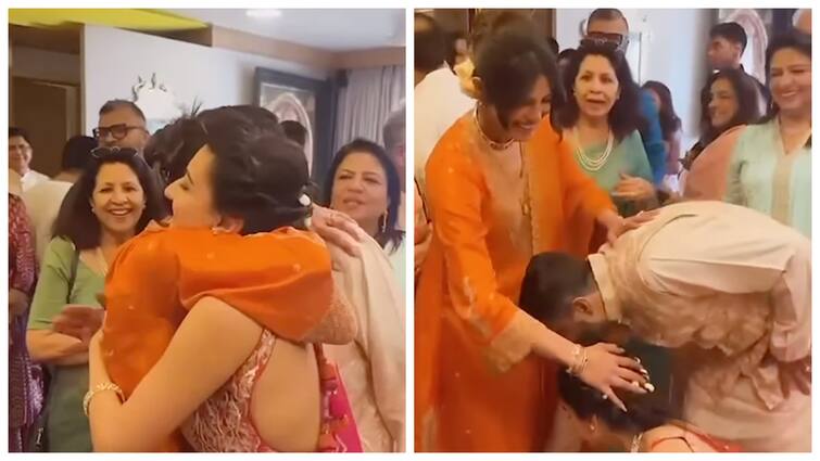 Priyanka Chopra's Brother Siddharth And Neelam Touch Her Feet At The Wedding Celebrations Watch Video Priyanka Chopra's Brother Siddharth And Sister-In-Law Neelam Touch Her Feet, Watch Video