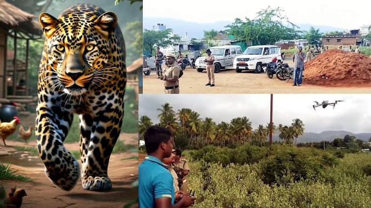 Leopard Frequents villages Attacks Forest Gard at Cumbum in Theni District Residents raise concerns august 25 பாய்ந்து தாக்கிய சிறுத்தை.. தேனியில் பரபரப்பு.. இரண்டாவது நாளாக தேடல் பணி தீவிரம்!