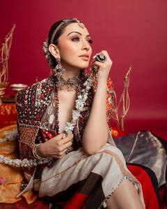 Hansika Motwani Dazzles In  A Printed Ethnic Outfit; Check Out Pics