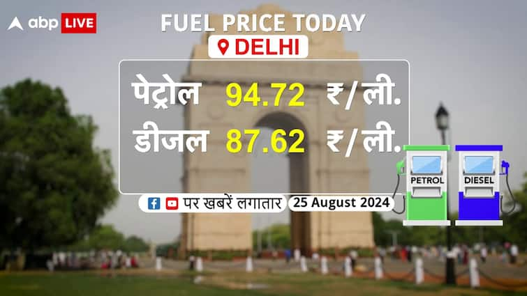 Delhi Petrol Prices Hold Steady at Rs 94.72 Per Liter Amid Nationwide Fuel Stability | ABP News