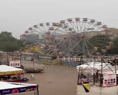 Rajkot Lok Mela: ધોધમાર વરસાદે રાજકોટનો લોકમેળો ધોઈ નાખ્યો, વેપારીઓ ચિંતામાં