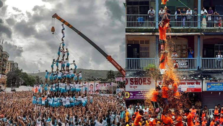 Dahi Handi 2024 heavy rain alert on Dahi Handi this year safety measures taken in mumbai by government Deepak kesarkar orders to provide Crane safety belt for govinda pathaks Dahi Handi 2024 : यंदा दहीहंडीच्या दिवशी जोरदार पावसाचा इशारा, मुंबईत गोविंदांच्या सुरक्षेसाठी खास उपाययोजना; दहीहंडी पथकांसाठी क्रेन, दोरी, सेफ्टी बेल्टची व्यवस्था