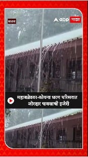 Satara Rain : महाबळेश्वर - कोयना धरण परिसरात जोरदार पावसाची हजेरी