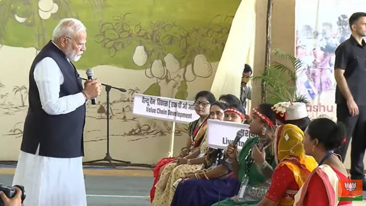 Watch: PM Modi Interacts With 'Lakhpati Didis' In Jalgaon, Says Govt Strengthening Laws For Crime Against Women