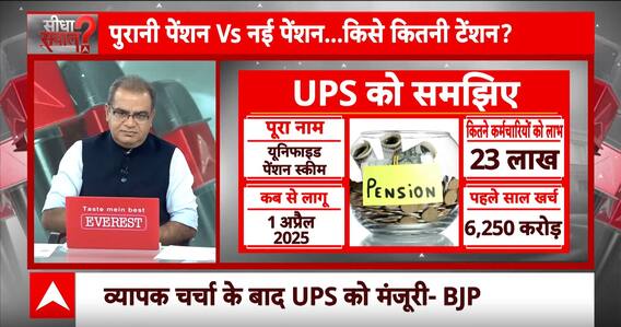Unified Pension Scheme : UPS...फैसले के पीछे चुनाव या 4 जून का तनाव? | PM Modi