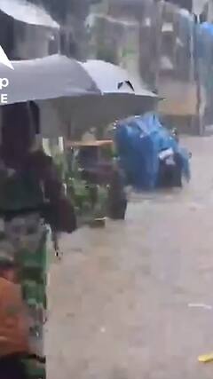 थोड़ी देर की बारिश से सड़कें पानी से लबालब | ABP NEWS SHORTS