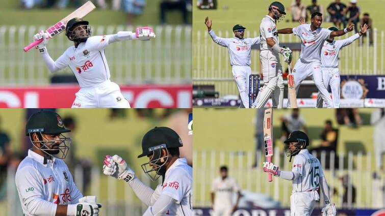 Pakistan vs Bangladesh 1st Test Day 4 Stumps Pakistan trail by 94 runs bangladesh 565 runs Mushfiqur Rahim Mehidy Hasan Miraz PAK vs BAN: बांग्लादेश ने उड़ाए पाकिस्तान के होश, पहले टेस्ट में हर प्लान को किया फेल; जीत के बेहद करीब