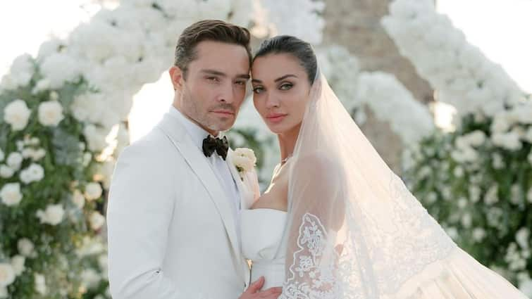 Amy Jackson wedding with Ed Westwick at Italy Entertainment News Hollywood Amy Jackson Wedding: সবসময় সঙ্গেই থাকল ছেলে, এড ওয়েস্টউইকের সঙ্গে স্বপ্নের বিয়ে অ্যামি জ্যাকসনের