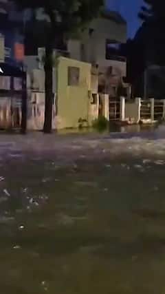 तेज बारिश से सड़कों पर भरा पानी । Rain । Flood । Weather | ABP NEWS SHORTS