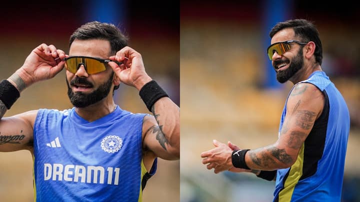 Virat Kohli Sunglasses: विराट कोहली को अक्सर आपने मैच में फील्डिंग के दौरान चश्मा पहने हुए देखा होगा. तो आइए जानते हैं कि किंग कोहली के उस चश्मे की कीमत क्या है.