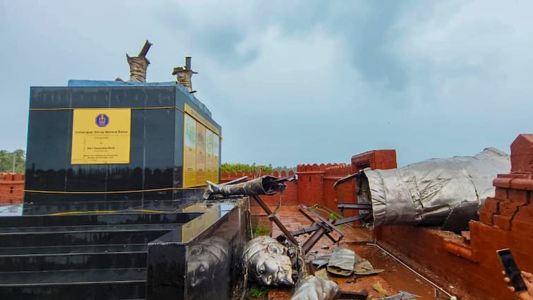 Indian Navy Reacts To Shivaji maharaj Statue Collapse Sindhudurg Indian Navy Reacts To Shivaji Statue Collapse, Says 'Deputed Team To Investigate Cause Of Accident'