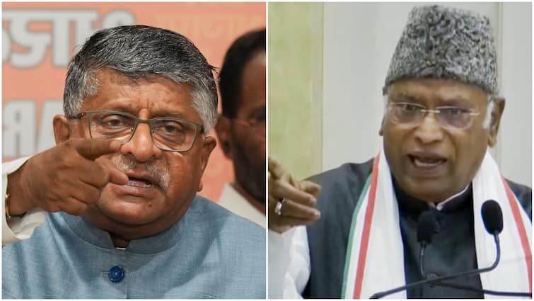 BJP Vs Congress UPS 'Why No OPS in Congress-ruled states': Ravi Shankar Prasad on Kharge 'U-turn' Jibe Unified Pension Scheme 'Why No OPS In Congress-ruled States': BJP's Hits Back After Kharge's 'U-turn' Jibe On Unified Pension Scheme