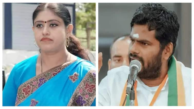 former MLA Vijayadharani disppointed  infront of annamalai not giving posting BJP 