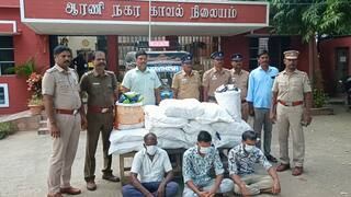 Tiruvannamalai crime 3 people arrested smuggling gutka worth 3 lakhs near Aarani - TNN Crime: ஆரணி அருகே ரூ.3 லட்சம் மதிப்புள்ள குட்கா கடத்திய  3 பேர் கைது