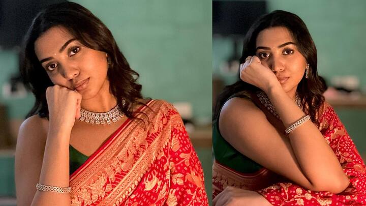 Shivathmika Rajashekar Latest Photos : శివాత్మిక రాజశేఖర్ రెడ్ శారీలో ఫోటోషూట్ చేసింది. ఈ ఫోటోల్లో శివాత్మిక చాలా అందంగా ఉందంటూ ఫ్యాన్స్ కామెంట్స్ చేస్తున్నారు.