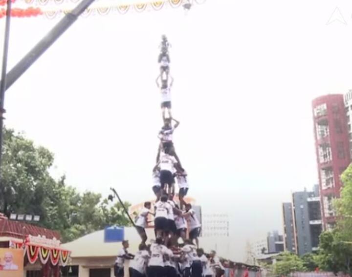 नवसाईने पुन्हा 9 थर लावण्याचा प्रयत्न केला.