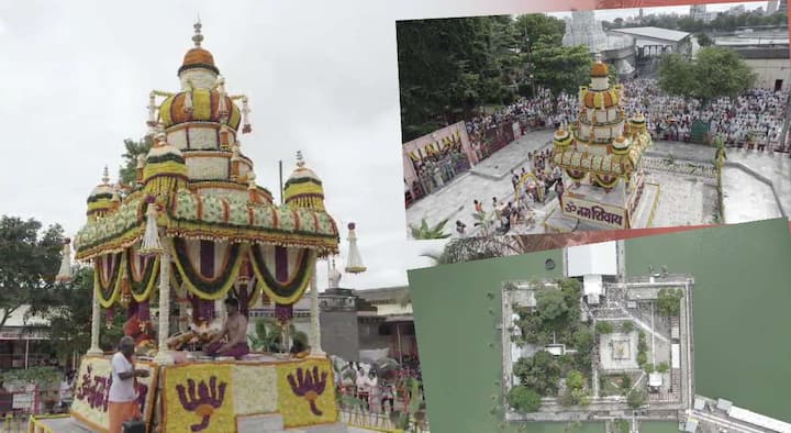 Siddheshwar Temple : सोलापूरचे ग्रामदैवत श्री. सिद्धरामेश्वर यांच्या योग समाधीला आज फुलांची आकर्षक सजावट करण्यात आली आहे.  श्रावण सोमवार निमित्त पहाटेपासूनच मंदिरात भाविकांची गर्दी पाहायला मिळालीय.