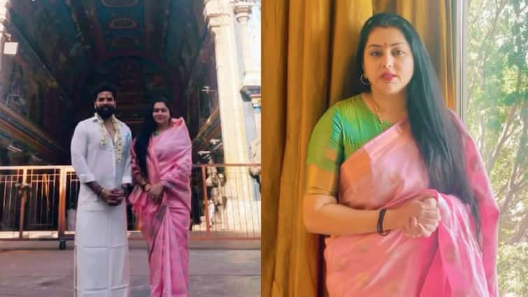 Actress and BJP Tamil nadu leader Namitha asked to show Hindu identity proof at Tamil Nadu temple Actress Namitha :  हिंदू असल्याचा पुरावा दे मगच मंदिरात प्रवेश कर; अभिनेत्री-भाजपच्या महिला नेत्याने सांगतिला धक्कादायक प्रसंग