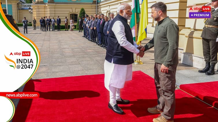 PM Modi Ukraine visit zelenskyy handshake What Did India Achieve Russia ties West praise messenger of peace abpp What India Achieved From PM Modi’s Ukraine Visit — Apart From 'Silencing The West'