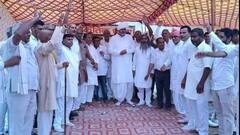 धरने पर दिल्ली देहात के किसान, कहा- 'समाधान नहीं हुआ तो चुनाव का करेंगे बहिष्कार'