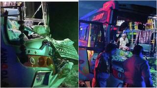 Villupuram news Vikravandi  van hit a lorry while going to a funeral - TNN லாரி மீது வேன் மோதி விபத்து... இறுதி சடங்கிற்கு சென்ற போது நேர்ந்த சோகம்