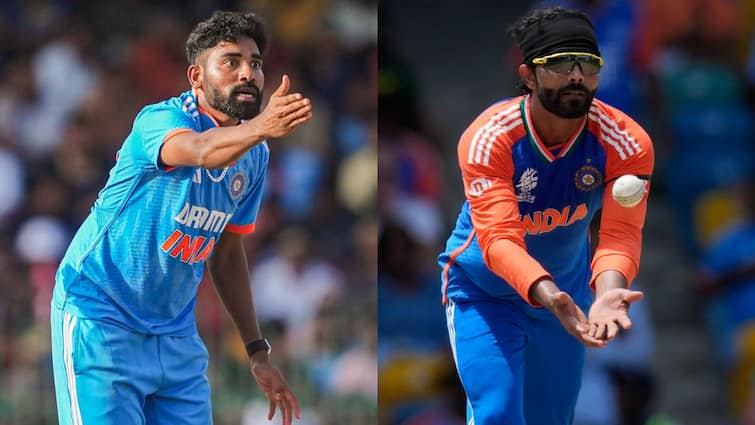 Duleep Trophy 2024 Mohammed Siraj Umran Malik suffering from illness Ravindra Jadeja released Duleep Trophy 2024: रवींद्र जडेजा और मोहम्मद सिराज दिलीप ट्रॉफी से हुए बाहर, जानें किसे मिली जगह और क्या है पूरा मामला