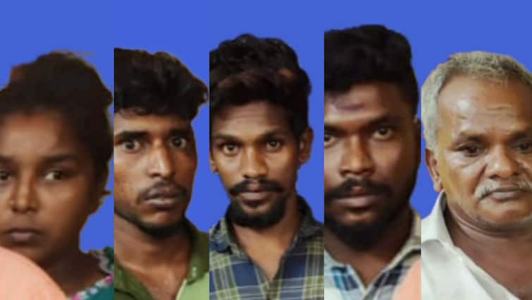 Dindigul crime fake currency gang caught in mobile car in Kodairode 5 people including woman arrested - TNN கொடை ரோட்டில் சிக்கிய  கள்ள நோட்டு கும்பல் - தப்பி ஓடிய திருப்பதிக்கு போலீஸ் வலைவீச்சு