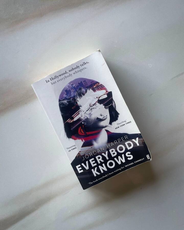 There is also a picture of the novel 'Everybody Knows' by Jordan Harper.