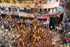 मुंबई में हर तरफ दिखा दही हांडी का उमंग और उत्साह , 206 गोविंदा हुए घायल