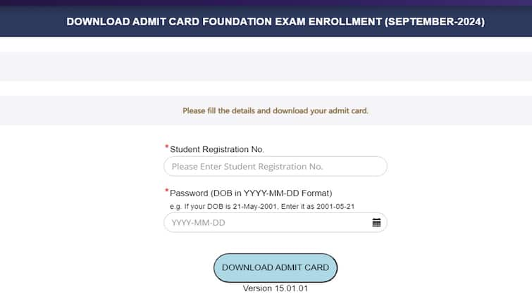 ICAI CA Foundation September 2024 Admit Card Out On icai.org; Direct Link ICAI CA Foundation September 2024 Admit Card Out On icai.org; Direct Link