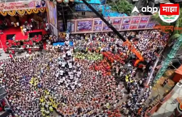 जय जवान गोविंदा पथकाने दरवर्षीप्रमाणे यंदाही सर्वप्रथम 9 थर रचले.