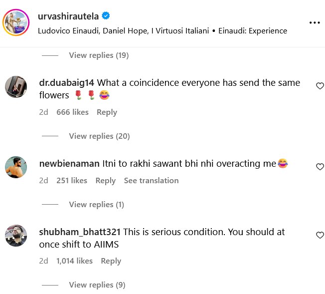 Urvashi Rautela की उंगली में लगा छोटा सा कट तो हॉस्पिटल में हुईं एडमिट, मिले एक लाख गुलाब तो हुईं ट्रोल